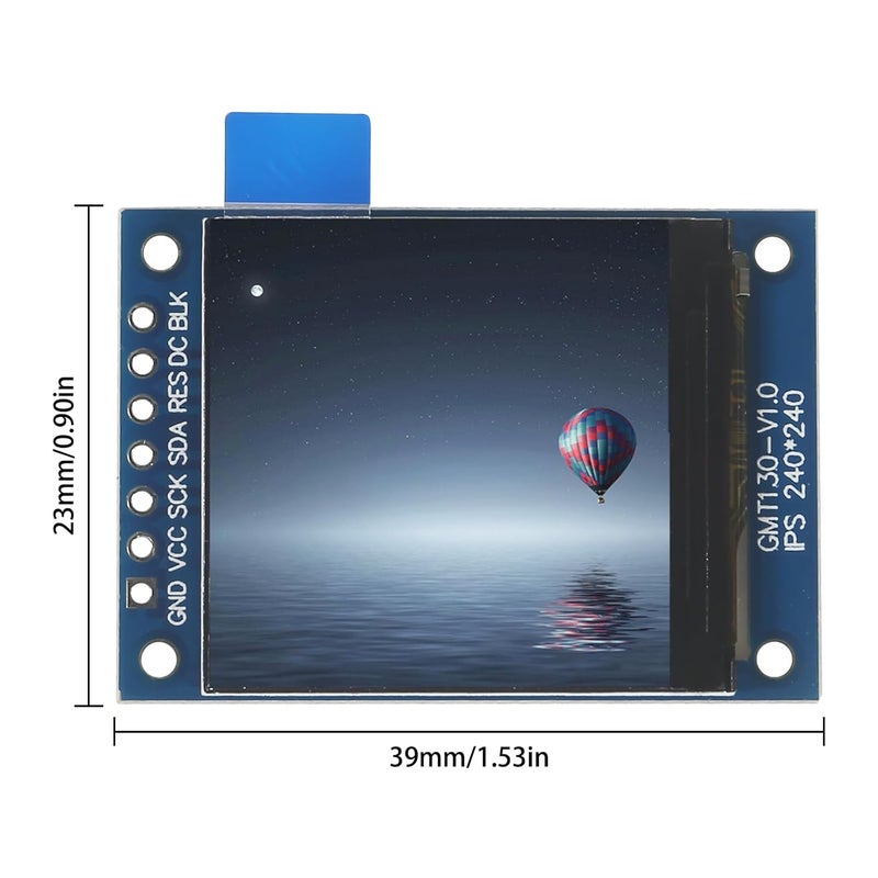 XIITIA 2pcs 1.3" SPI TFT LCD Display Screen Module ST7789 240x240 TFT LCD Screen Shield 3.3V 65K Full Color 51 STM32 for Arduino - Image 2